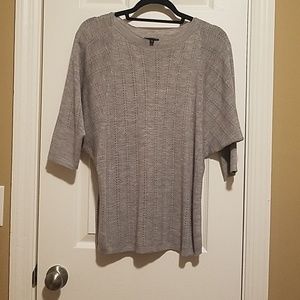 Express M Gray 3/4 Sleeve Top